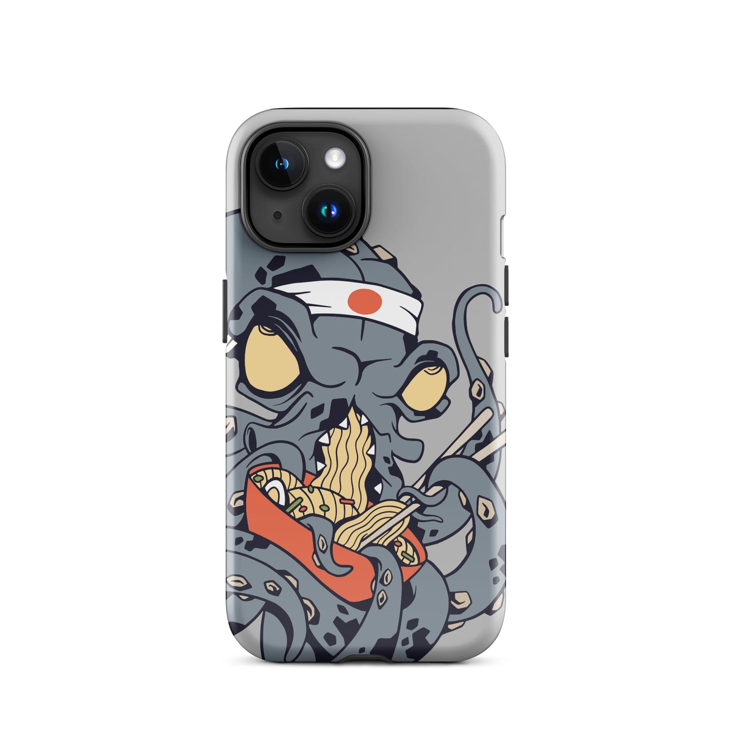 iPhone Dual-Layered Tough Case With Raised Bezel - Ninja Octopus