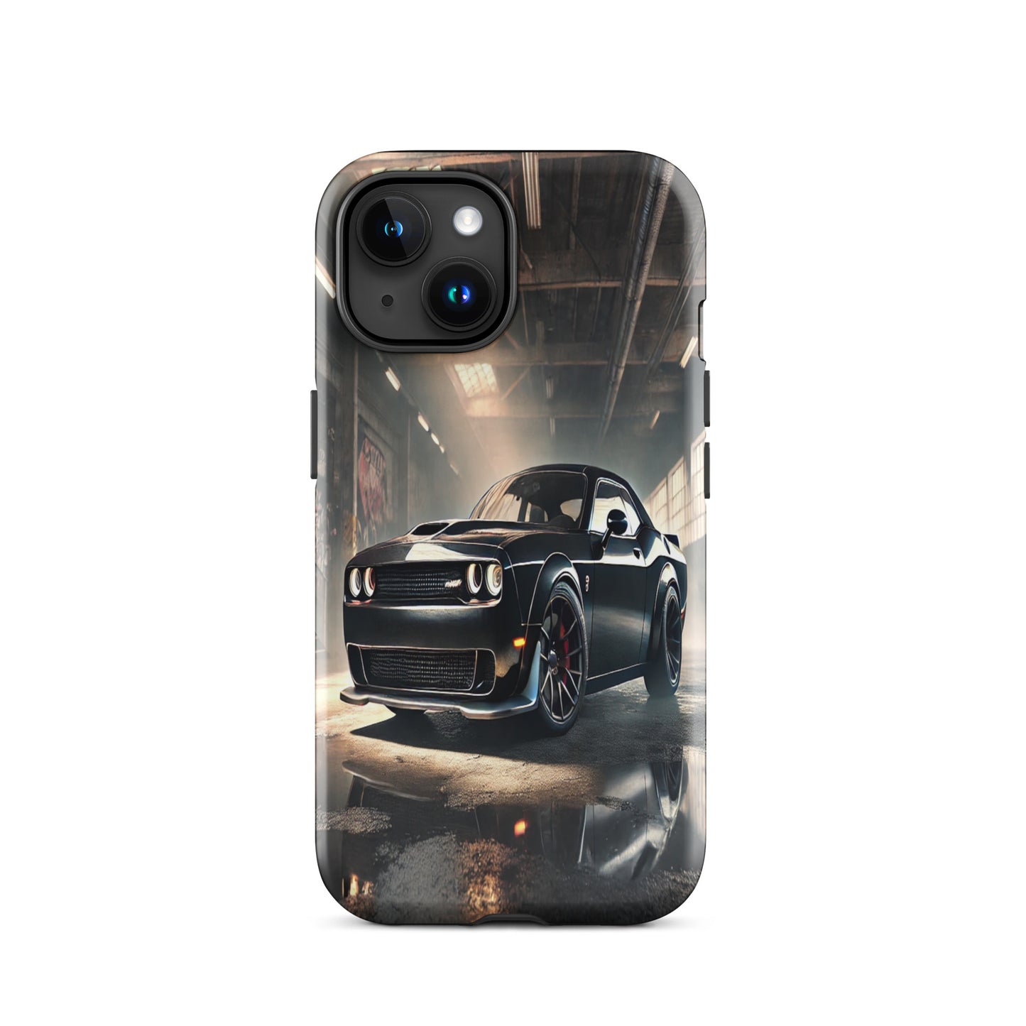 iPhone Dual-Layered Tough Case With Raised Bezel - Dodge Challenger Hellcat