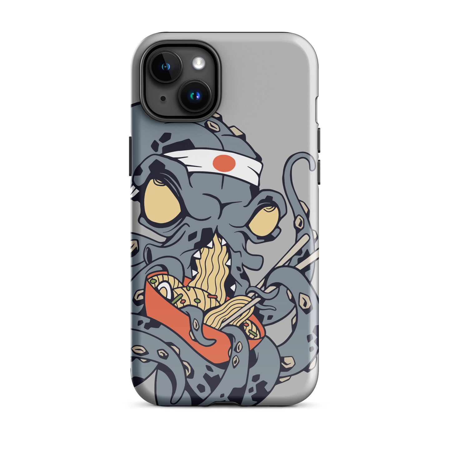 iPhone Dual-Layered Tough Case With Raised Bezel - Ninja Octopus