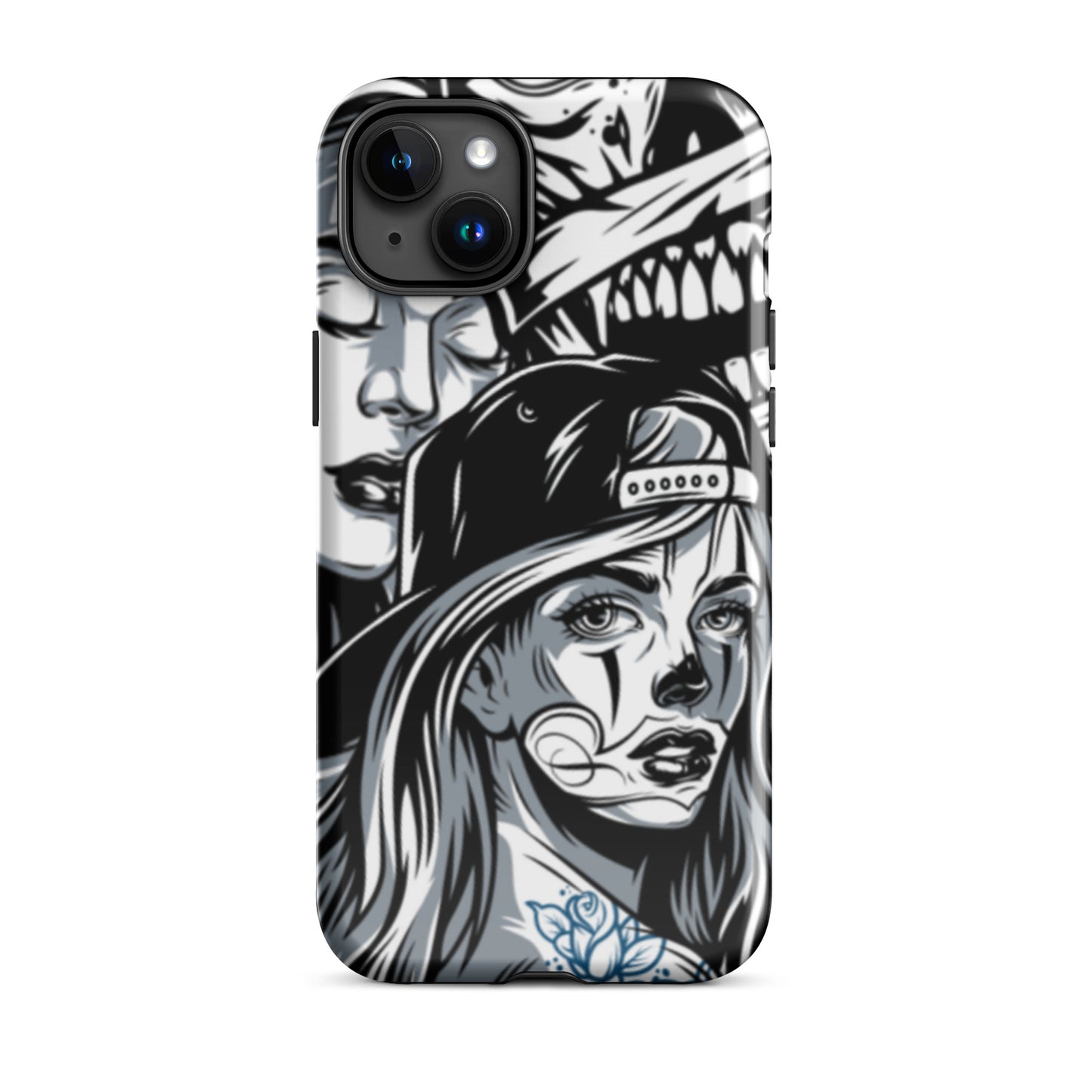 iPhone Dual-Layered Tough Case With Raised Bezel - Day Of The Dead