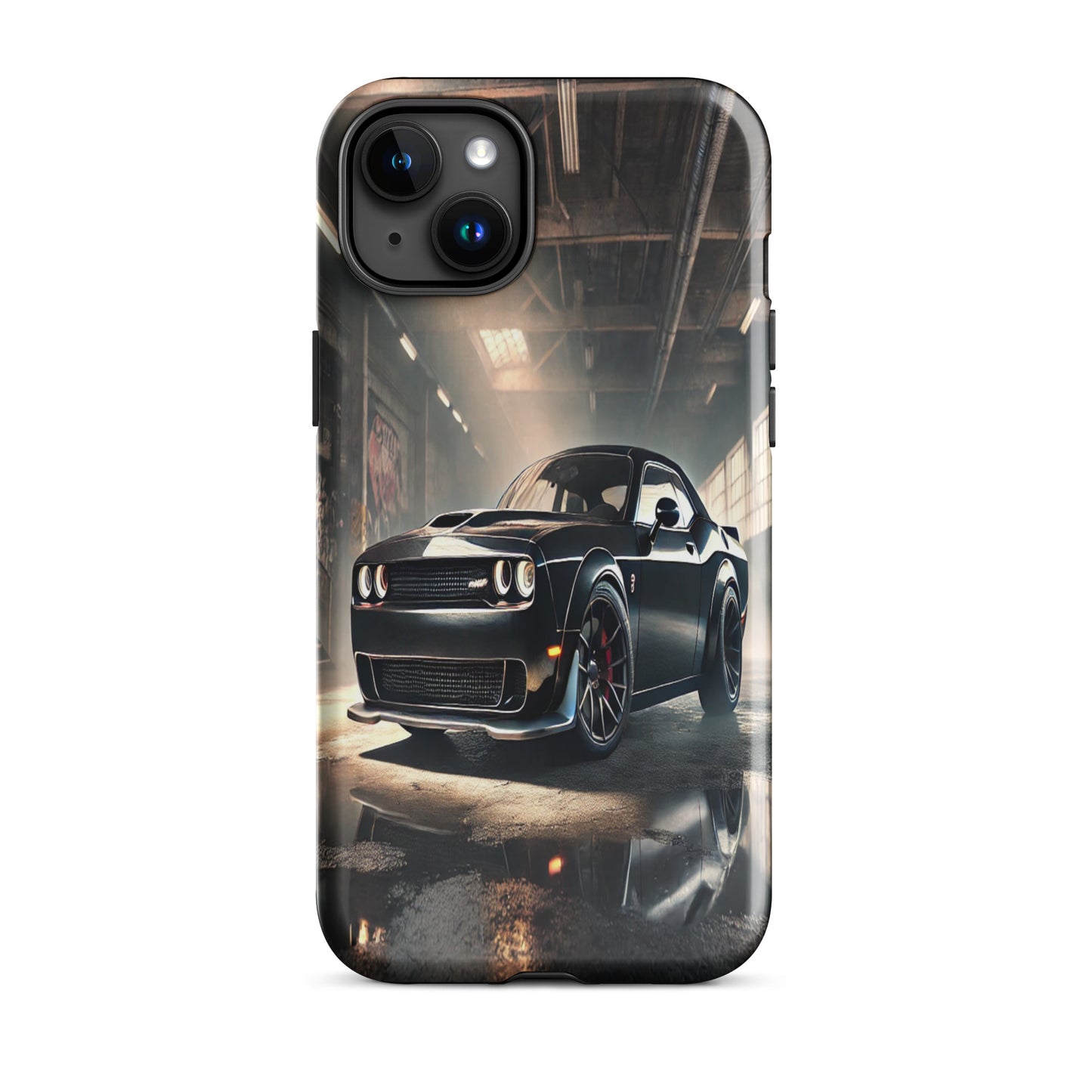 iPhone Dual-Layered Tough Case With Raised Bezel - Dodge Challenger Hellcat