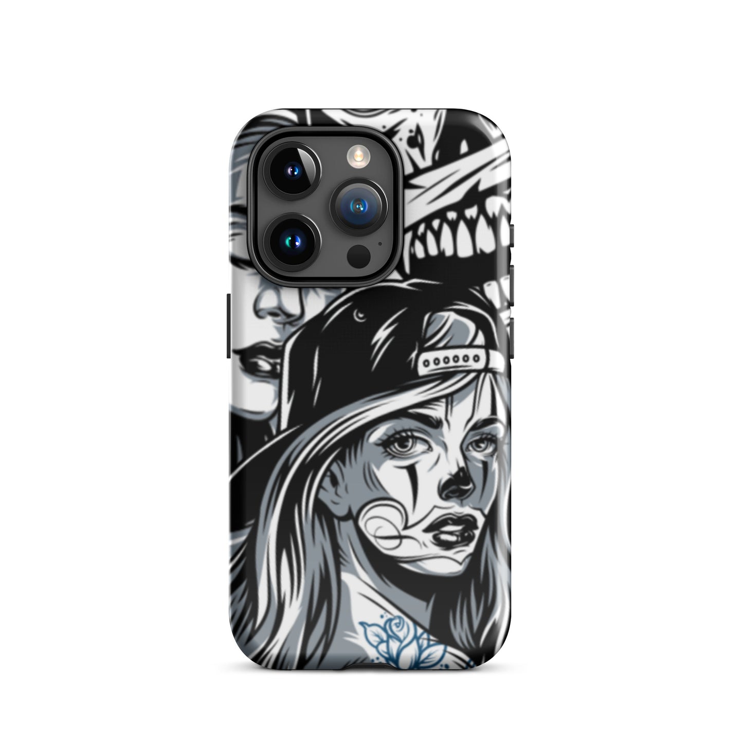 iPhone Dual-Layered Tough Case With Raised Bezel - Day Of The Dead