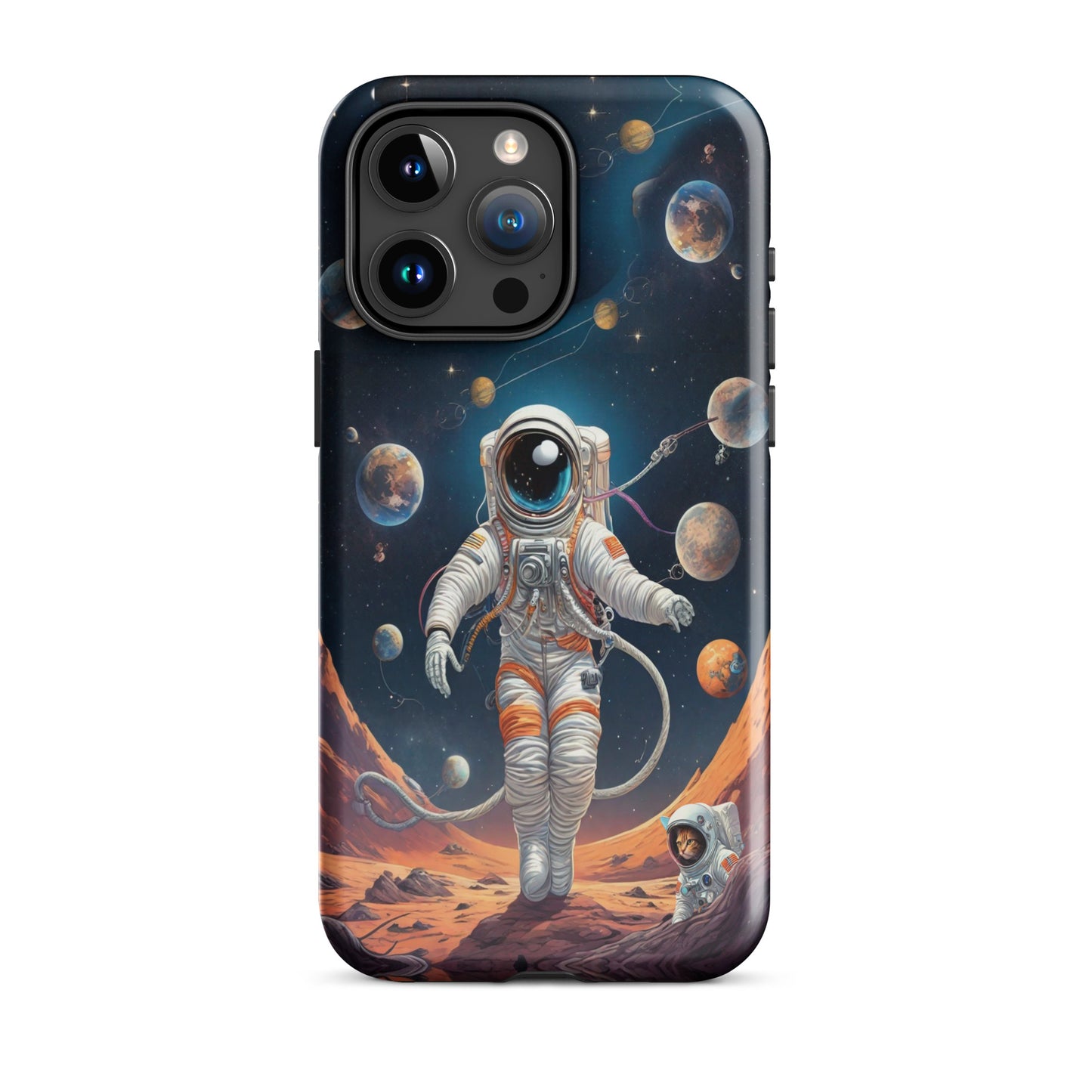 tough-case-for-iphone-glossy-iphone-15-pro-max-front-Astronaut-Design