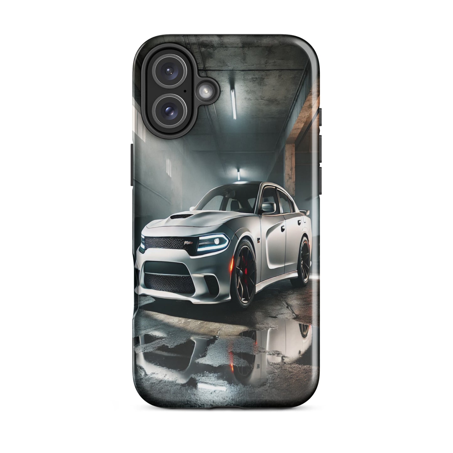 iPhone Dual-Layered Tough Case With Raised Bezel - Dodge Charger Hellcat