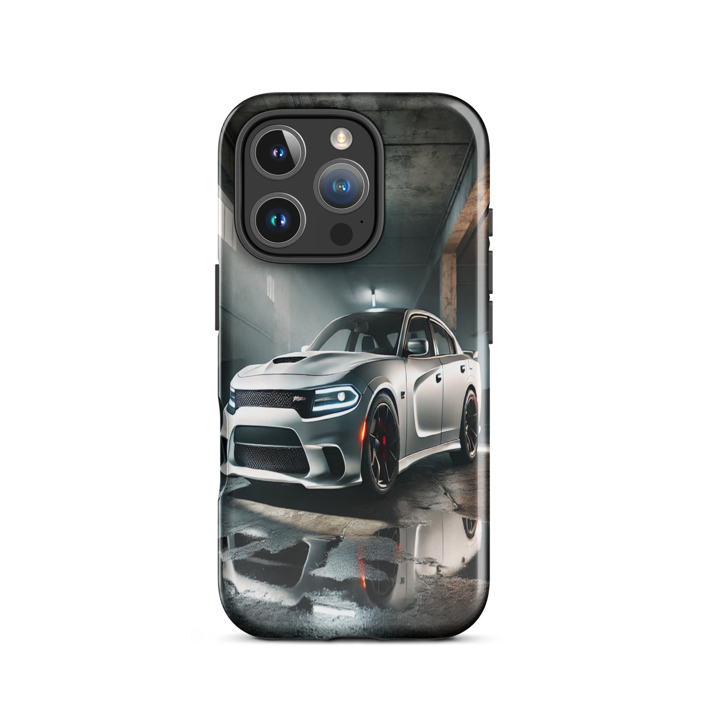 iPhone Dual-Layered Tough Case With Raised Bezel - Dodge Charger Hellcat