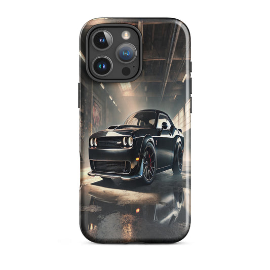 iPhone Dual-Layered Tough Case With Raised Bezel - Dodge Challenger Hellcat