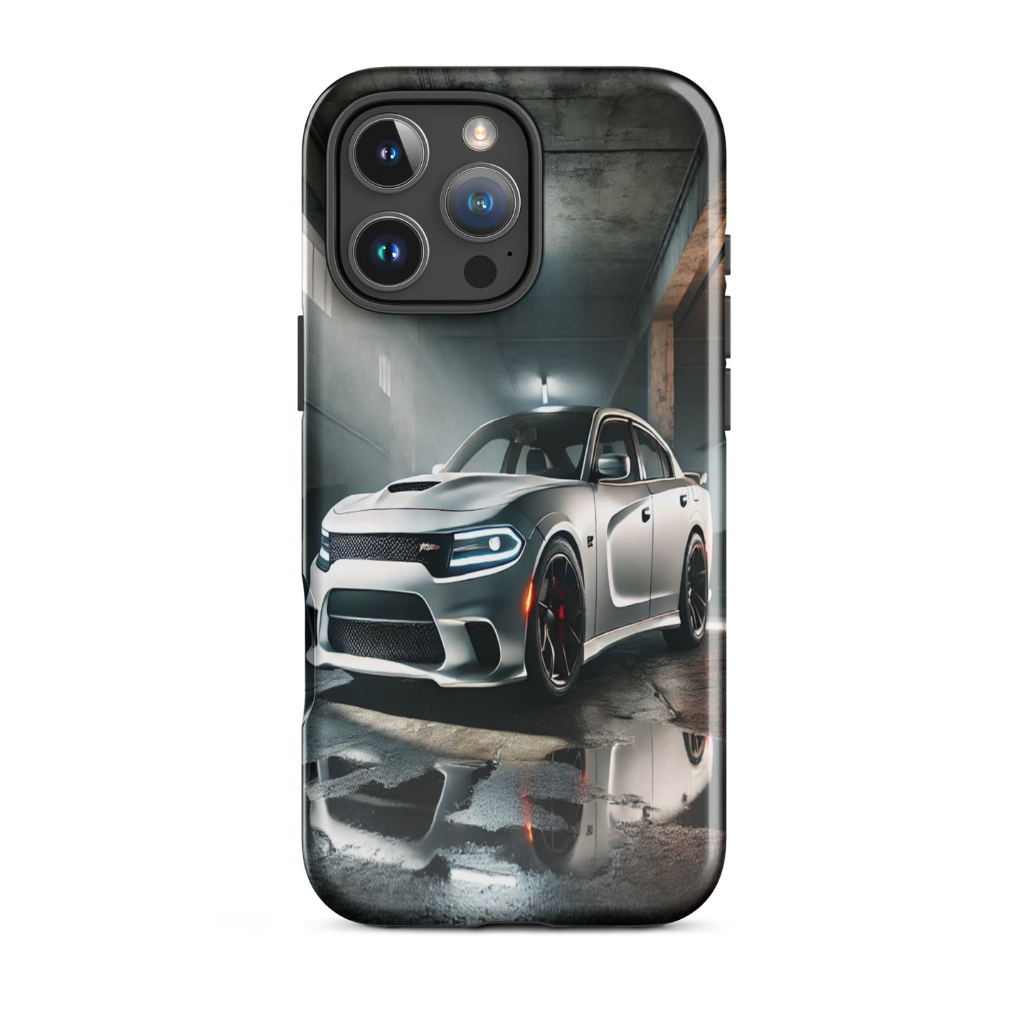 iPhone Dual-Layered Tough Case With Raised Bezel - Dodge Charger Hellcat