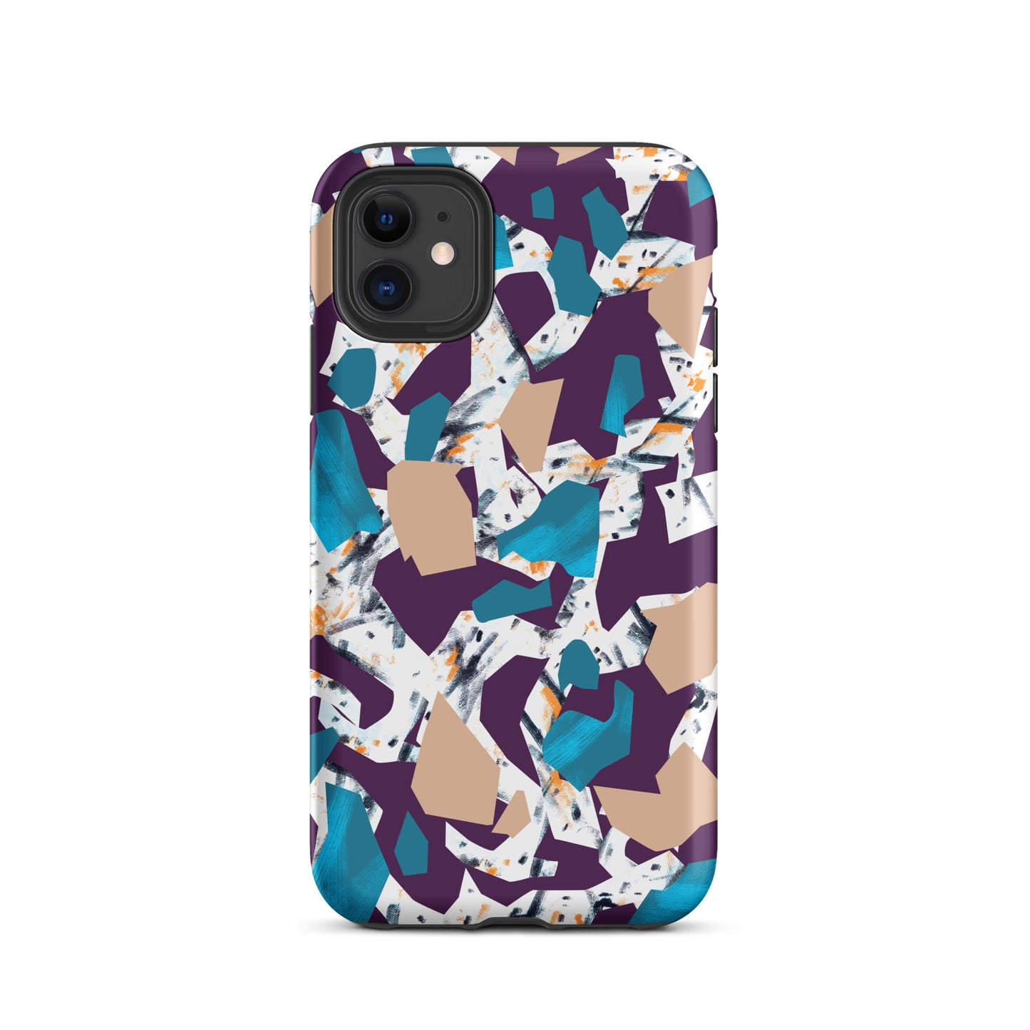 iPhone Dual-Layered Tough Case With Raised Bezel - Abstract Geo