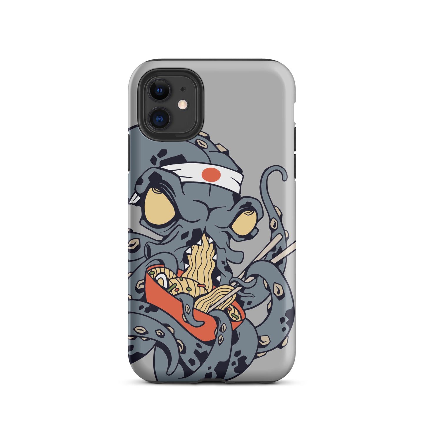 iPhone Dual-Layered Tough Case With Raised Bezel - Ninja Octopus