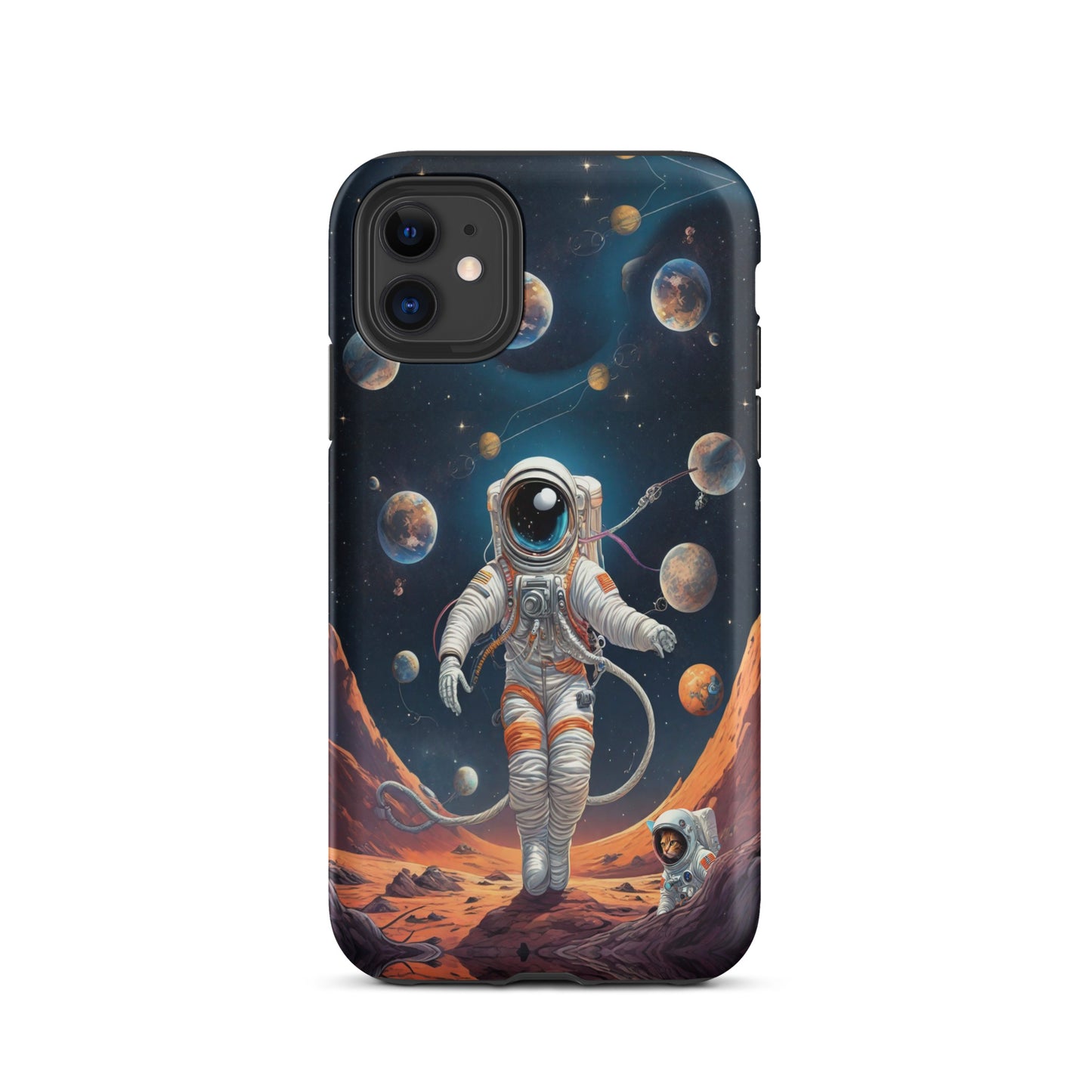 tough-case-for-iphone-matte-iphone-11-front-Astronaut-Design