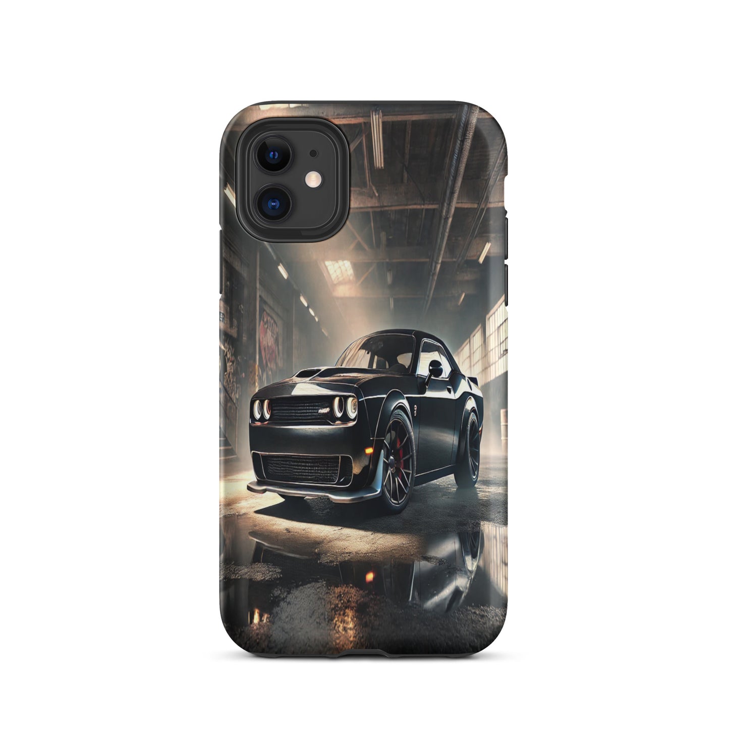 iPhone Dual-Layered Tough Case With Raised Bezel - Dodge Challenger Hellcat