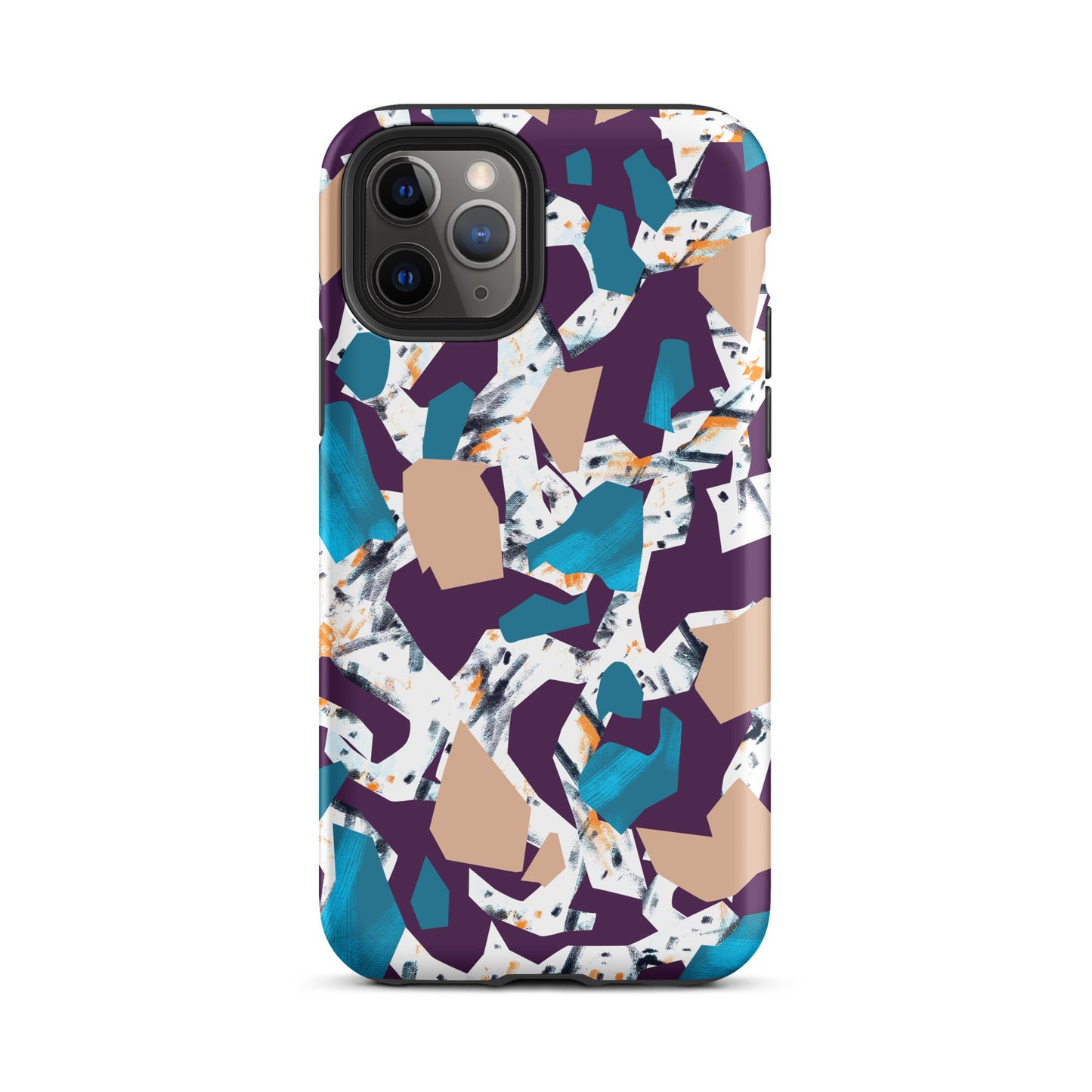 iPhone Dual-Layered Tough Case With Raised Bezel - Abstract Geo