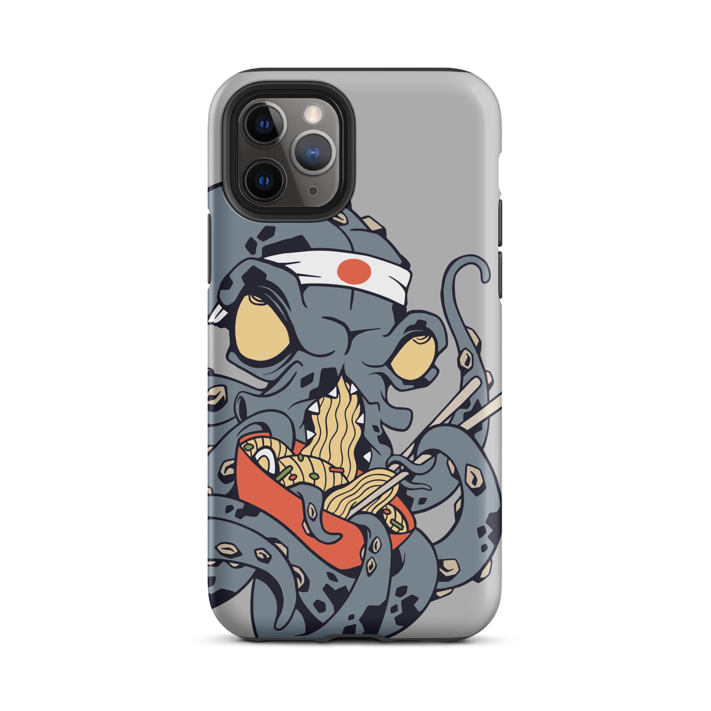 iPhone Dual-Layered Tough Case With Raised Bezel - Ninja Octopus
