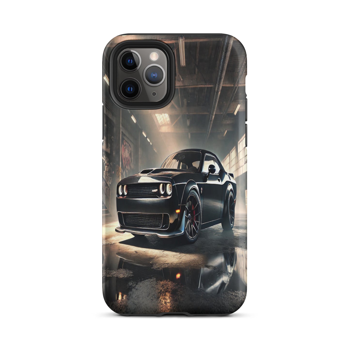 iPhone Dual-Layered Tough Case With Raised Bezel - Dodge Challenger Hellcat