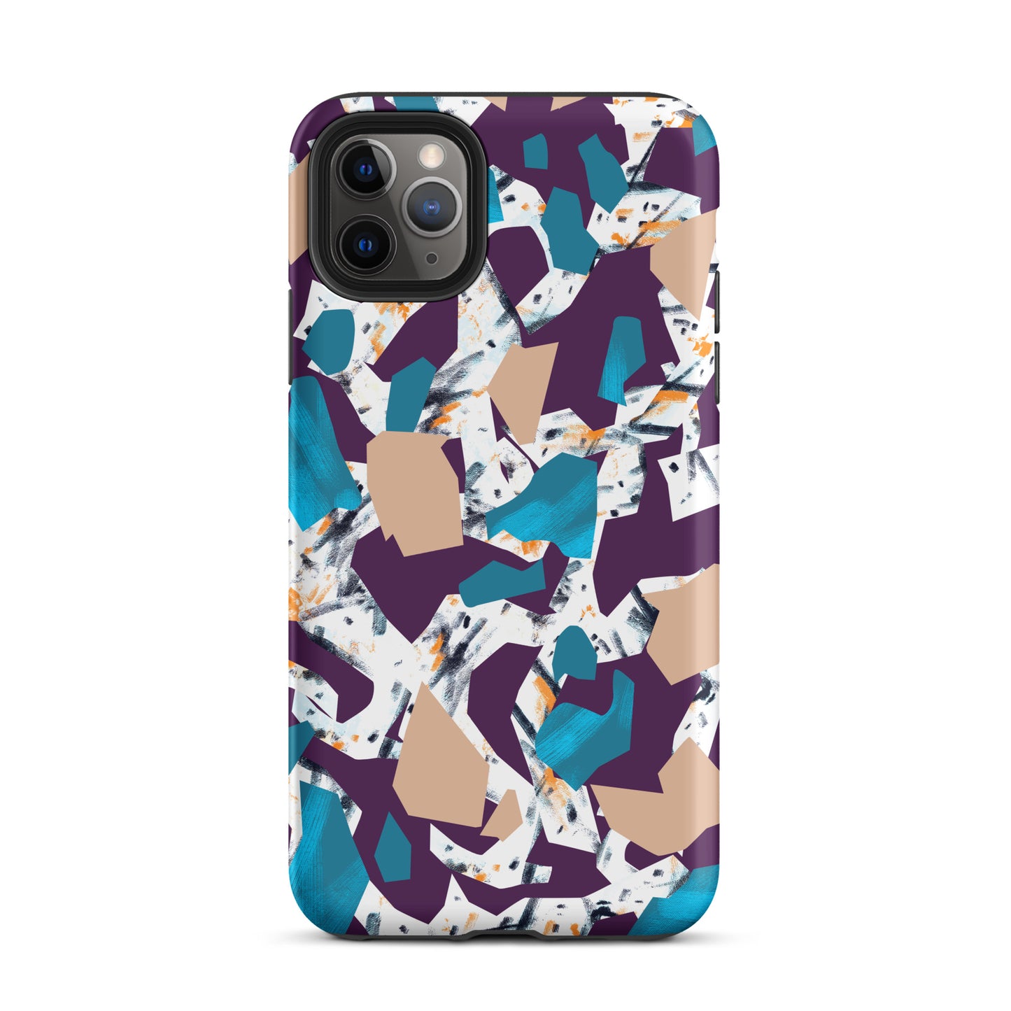 iPhone Dual-Layered Tough Case With Raised Bezel - Abstract Geo