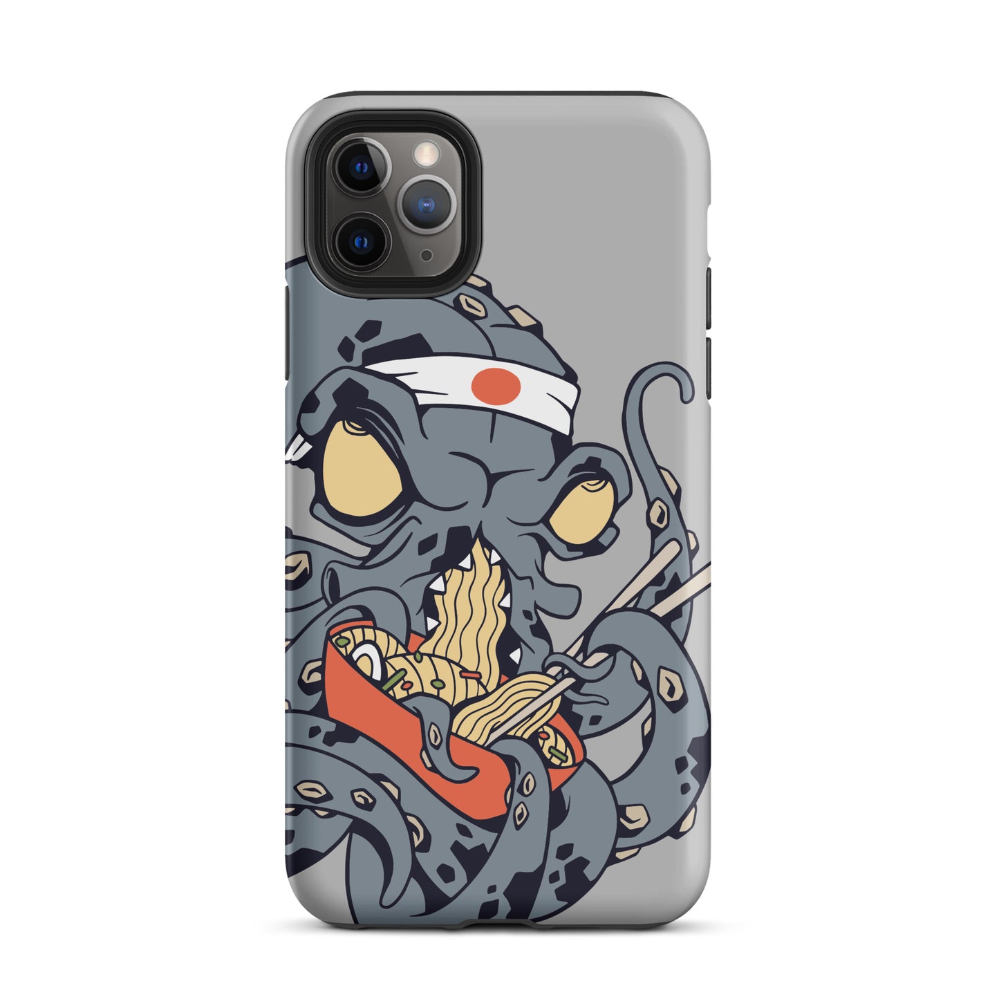 iPhone Dual-Layered Tough Case With Raised Bezel - Ninja Octopus