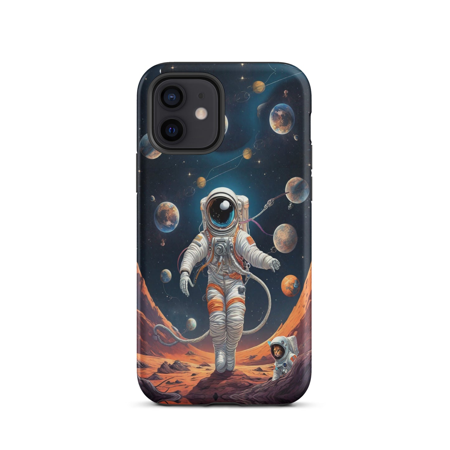 iPhone Dual-Layered Tough Case With Raised Bezel - Astronaut