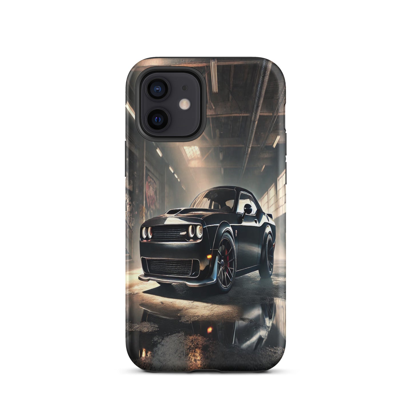 iPhone Dual-Layered Tough Case With Raised Bezel - Dodge Challenger Hellcat