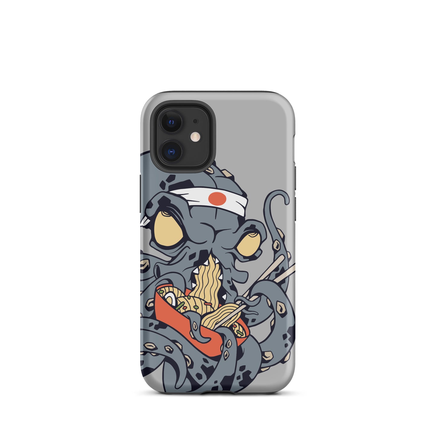 iPhone Dual-Layered Tough Case With Raised Bezel - Ninja Octopus