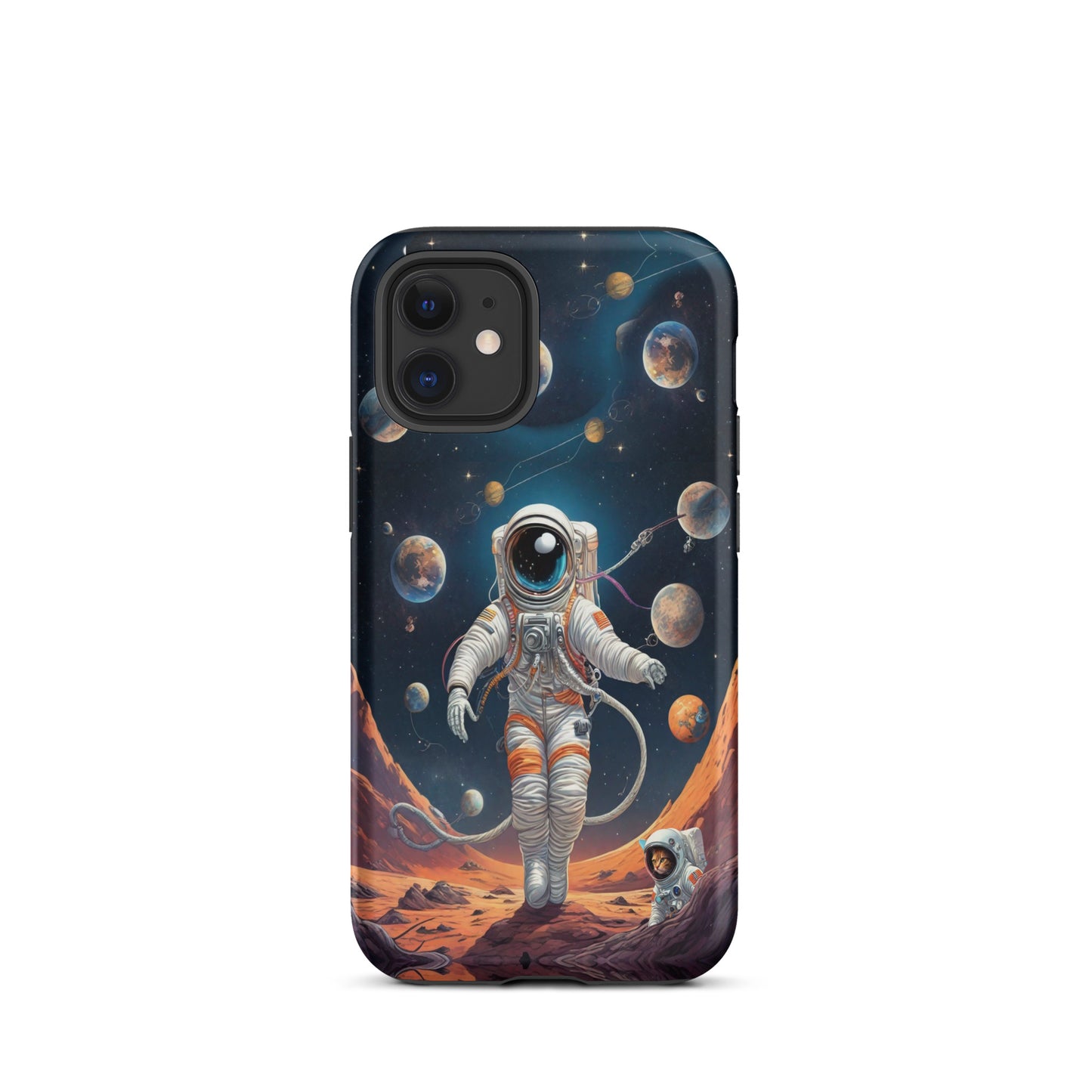 iPhone Dual-Layered Tough Case With Raised Bezel - Astronaut