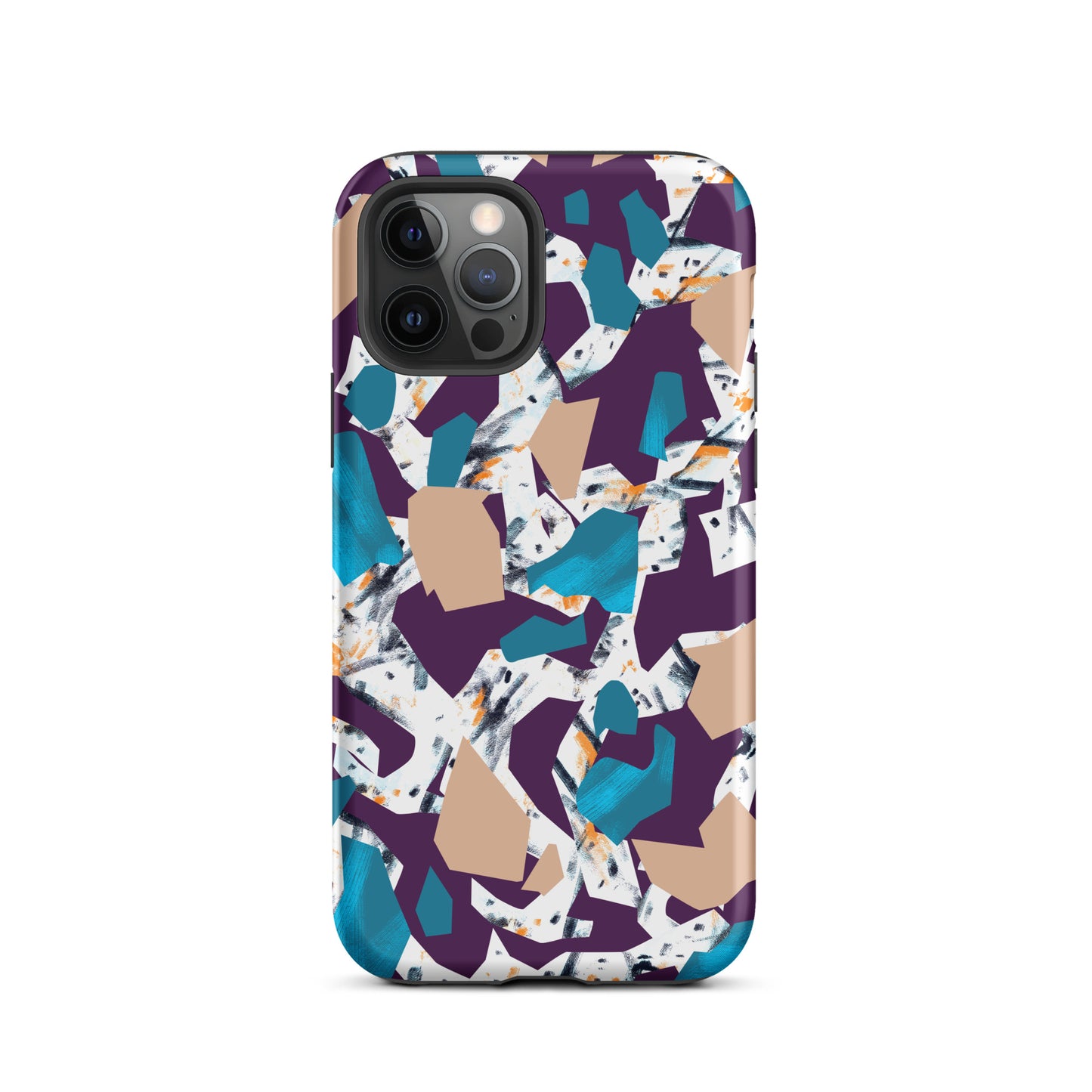 iPhone Dual-Layered Tough Case With Raised Bezel - Abstract Geo
