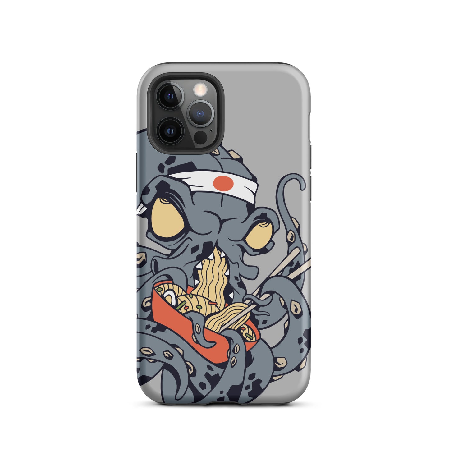 iPhone Dual-Layered Tough Case With Raised Bezel - Ninja Octopus