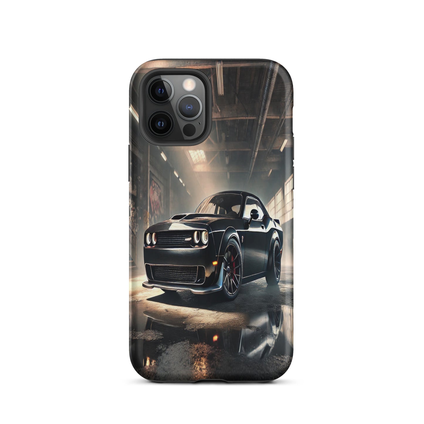 iPhone Dual-Layered Tough Case With Raised Bezel - Dodge Challenger Hellcat