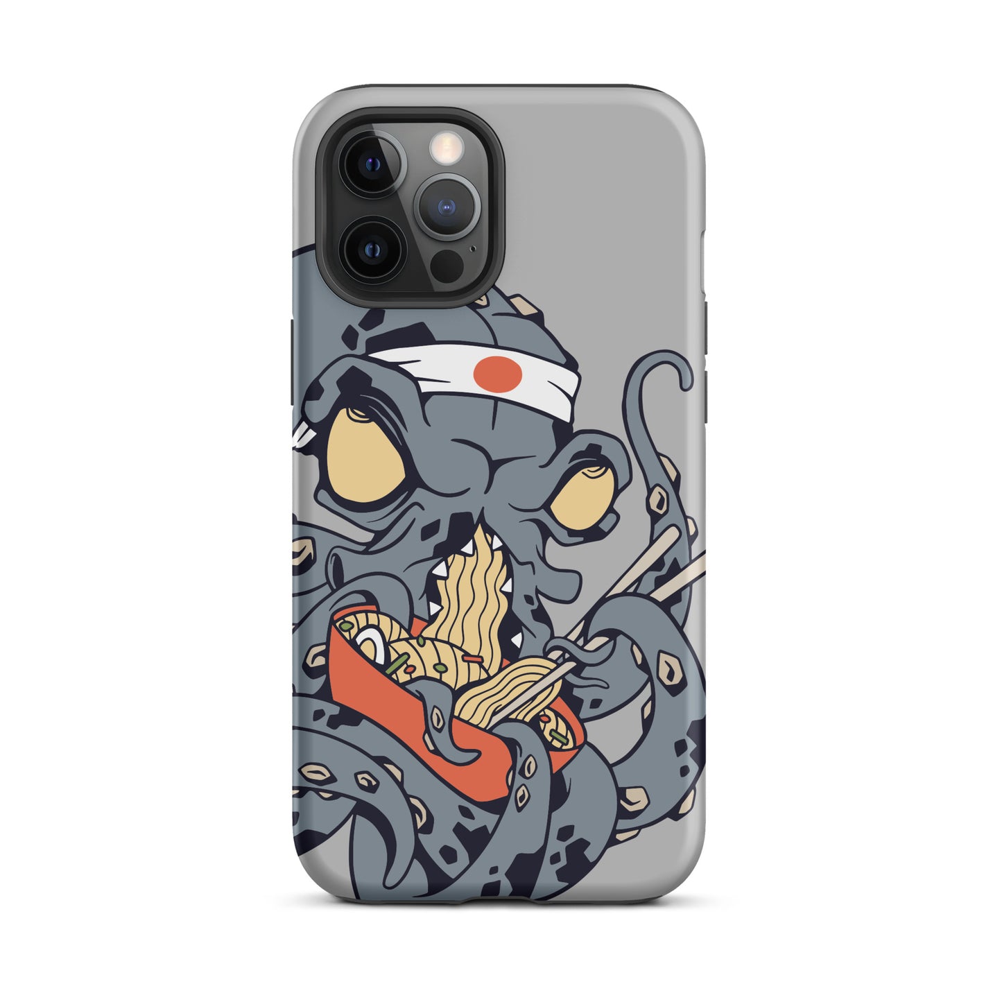 iPhone Dual-Layered Tough Case With Raised Bezel - Ninja Octopus