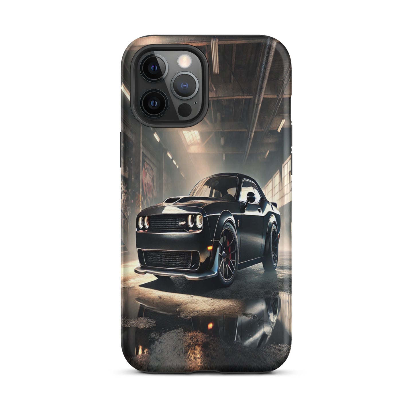iPhone Dual-Layered Tough Case With Raised Bezel - Dodge Challenger Hellcat