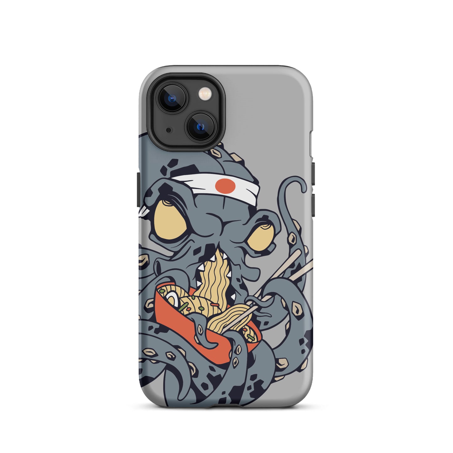 iPhone Dual-Layered Tough Case With Raised Bezel - Ninja Octopus