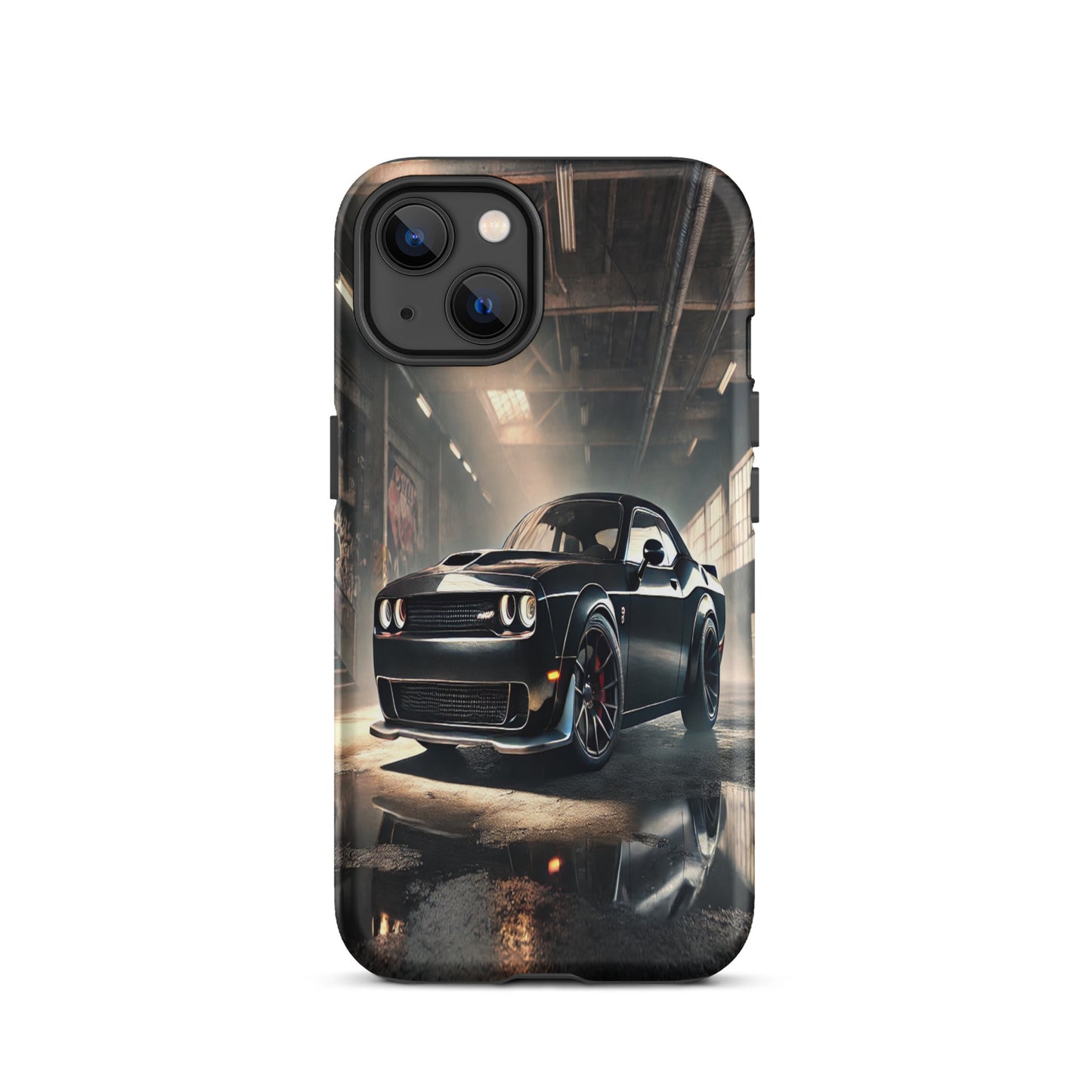 iPhone Dual-Layered Tough Case With Raised Bezel - Dodge Challenger Hellcat