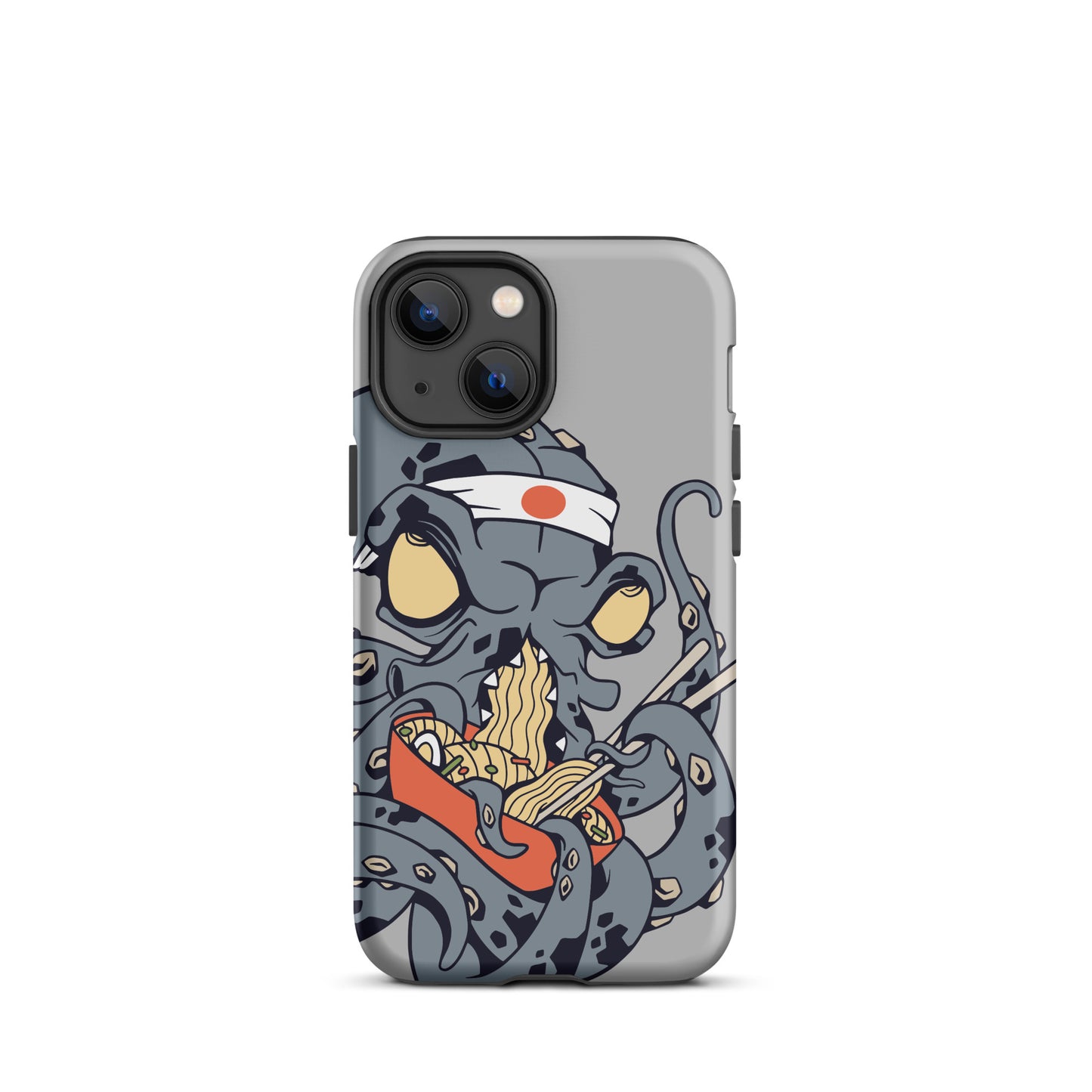 iPhone Dual-Layered Tough Case With Raised Bezel - Ninja Octopus