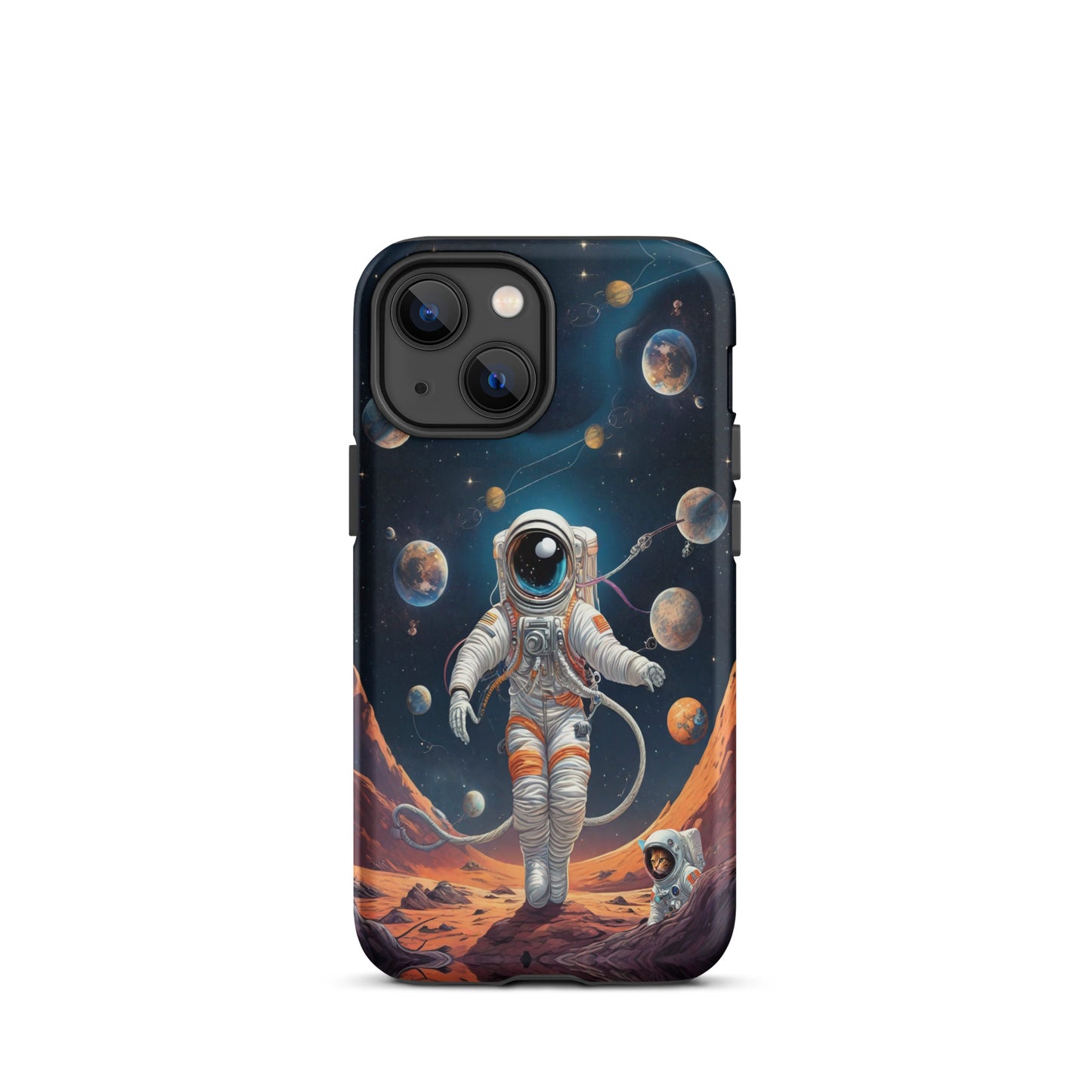 iPhone Dual-Layered Tough Case With Raised Bezel - Astronaut