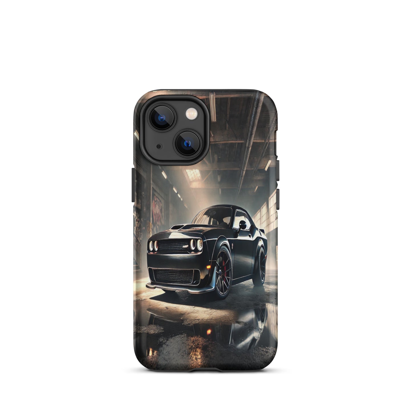 iPhone Dual-Layered Tough Case With Raised Bezel - Dodge Challenger Hellcat