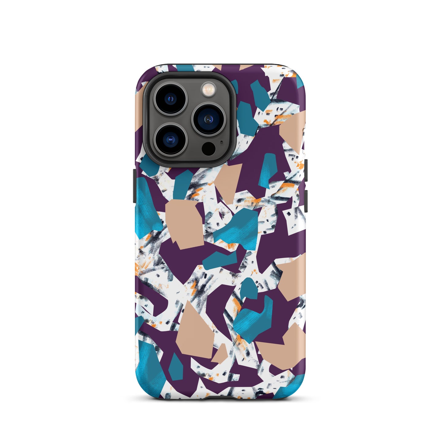 iPhone Dual-Layered Tough Case With Raised Bezel - Abstract Geo