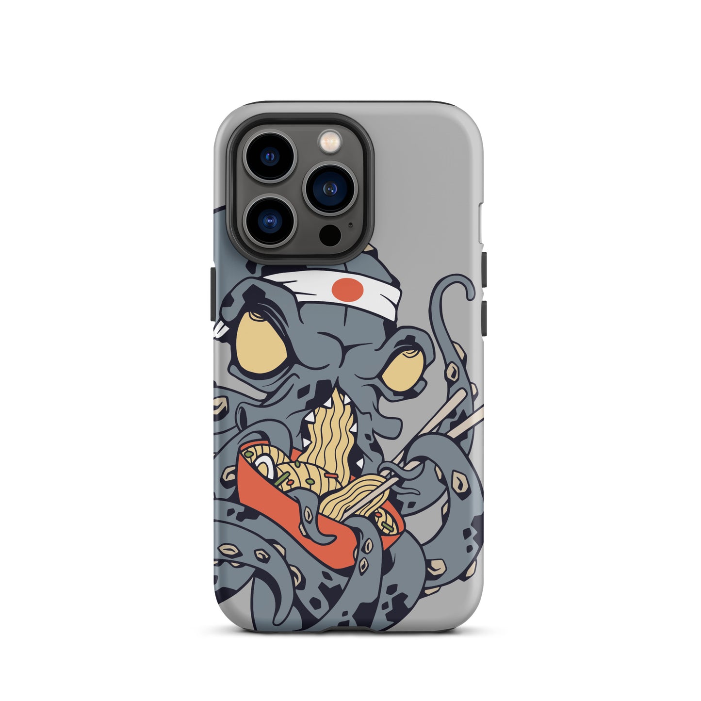 iPhone Dual-Layered Tough Case With Raised Bezel - Ninja Octopus