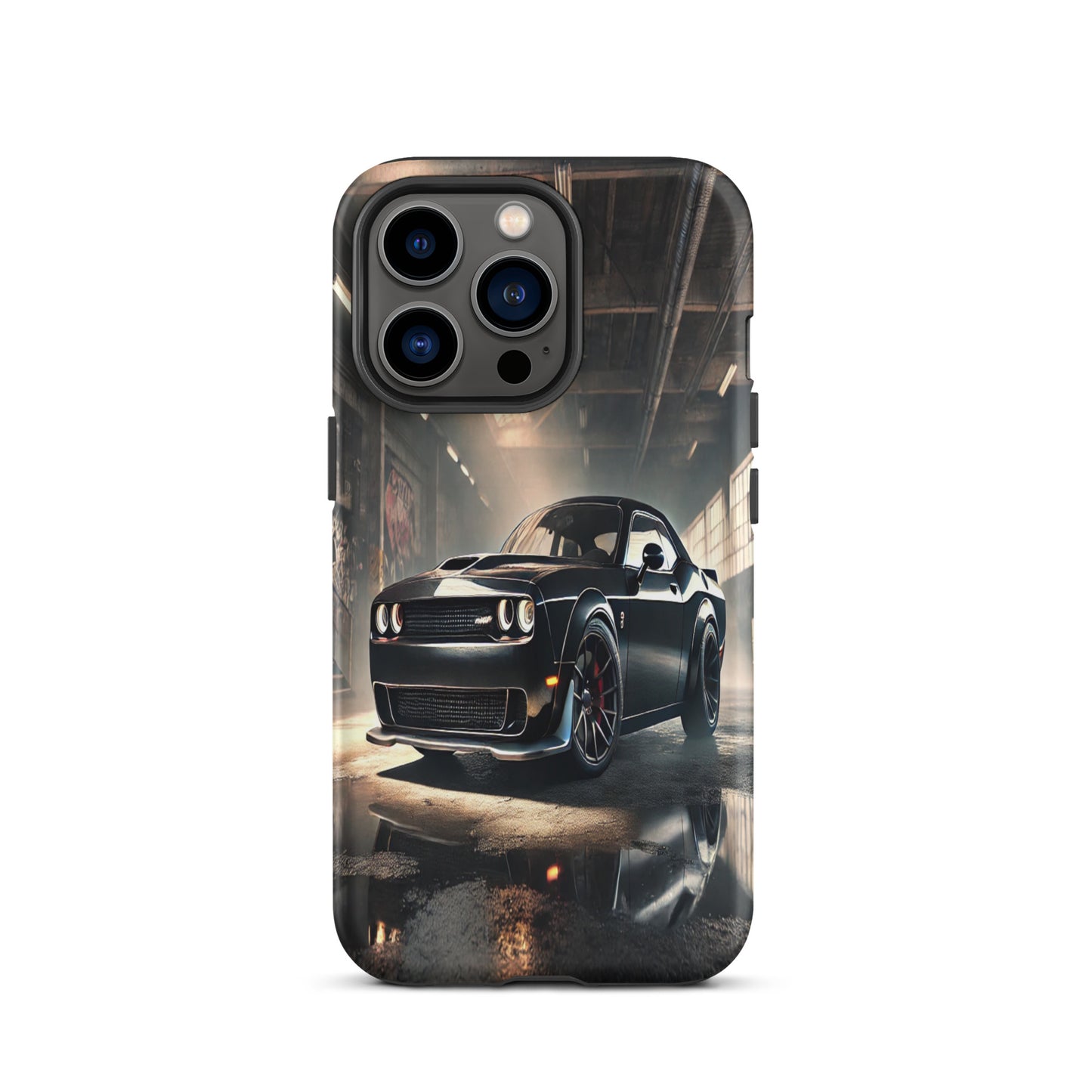 iPhone Dual-Layered Tough Case With Raised Bezel - Dodge Challenger Hellcat