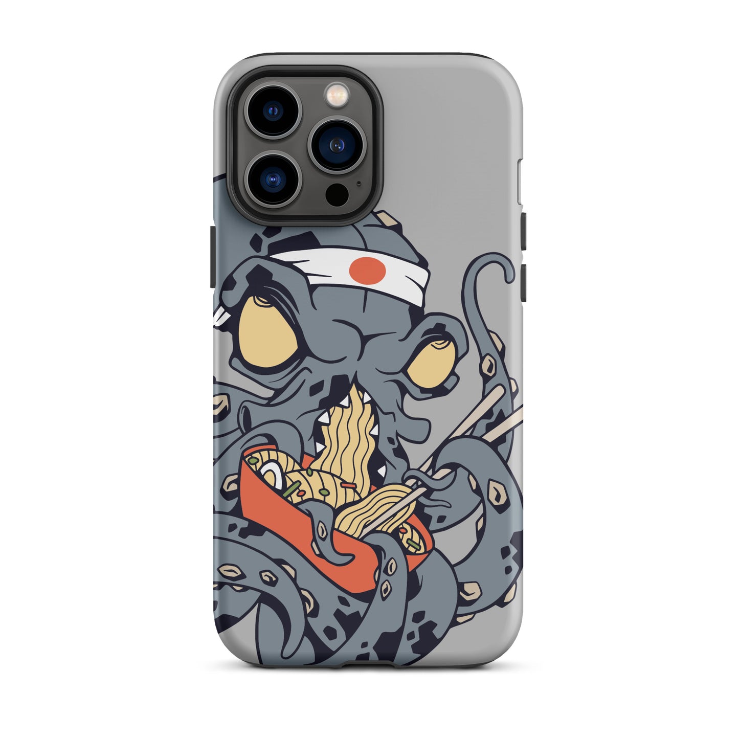 iPhone Dual-Layered Tough Case With Raised Bezel - Ninja Octopus