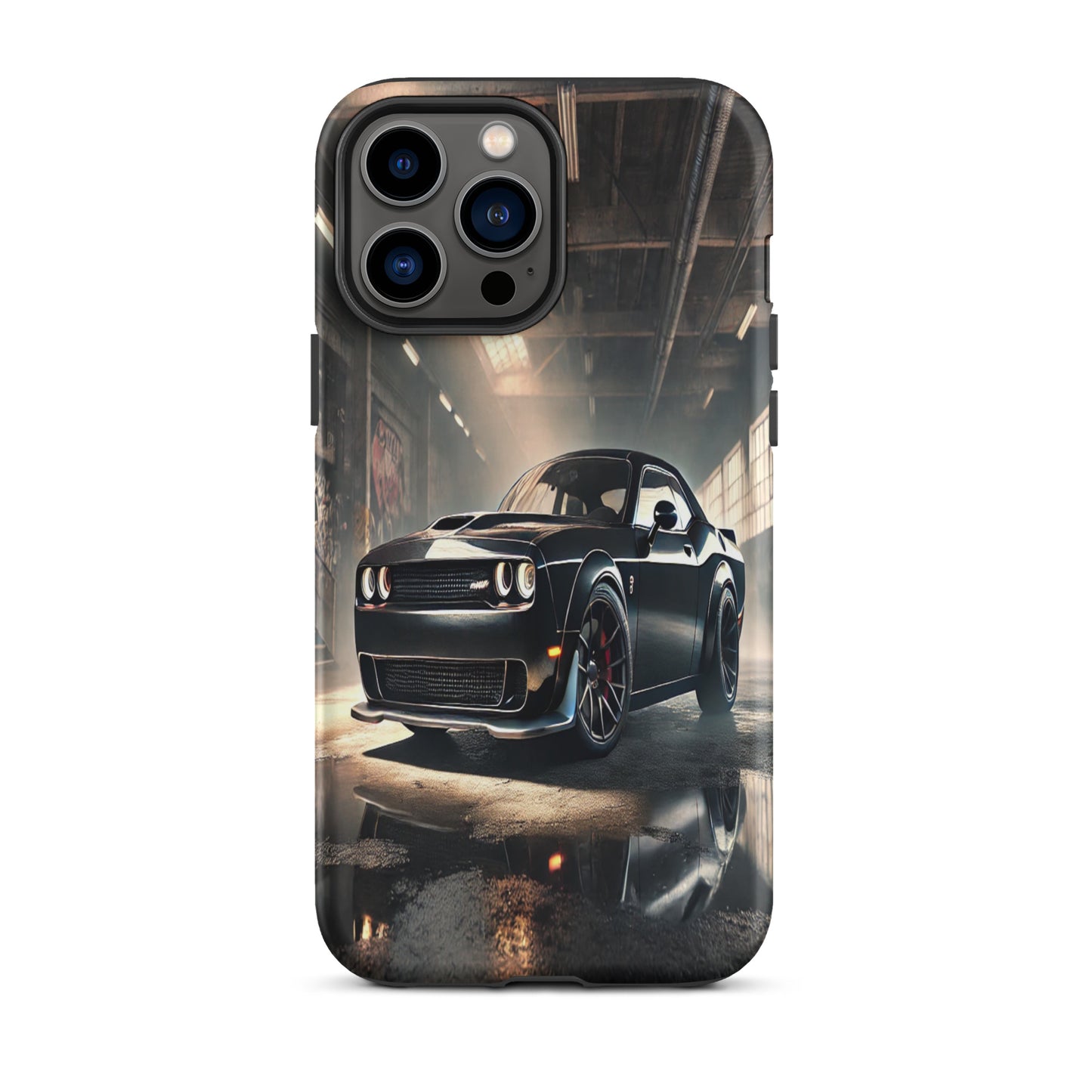 iPhone Dual-Layered Tough Case With Raised Bezel - Dodge Challenger Hellcat
