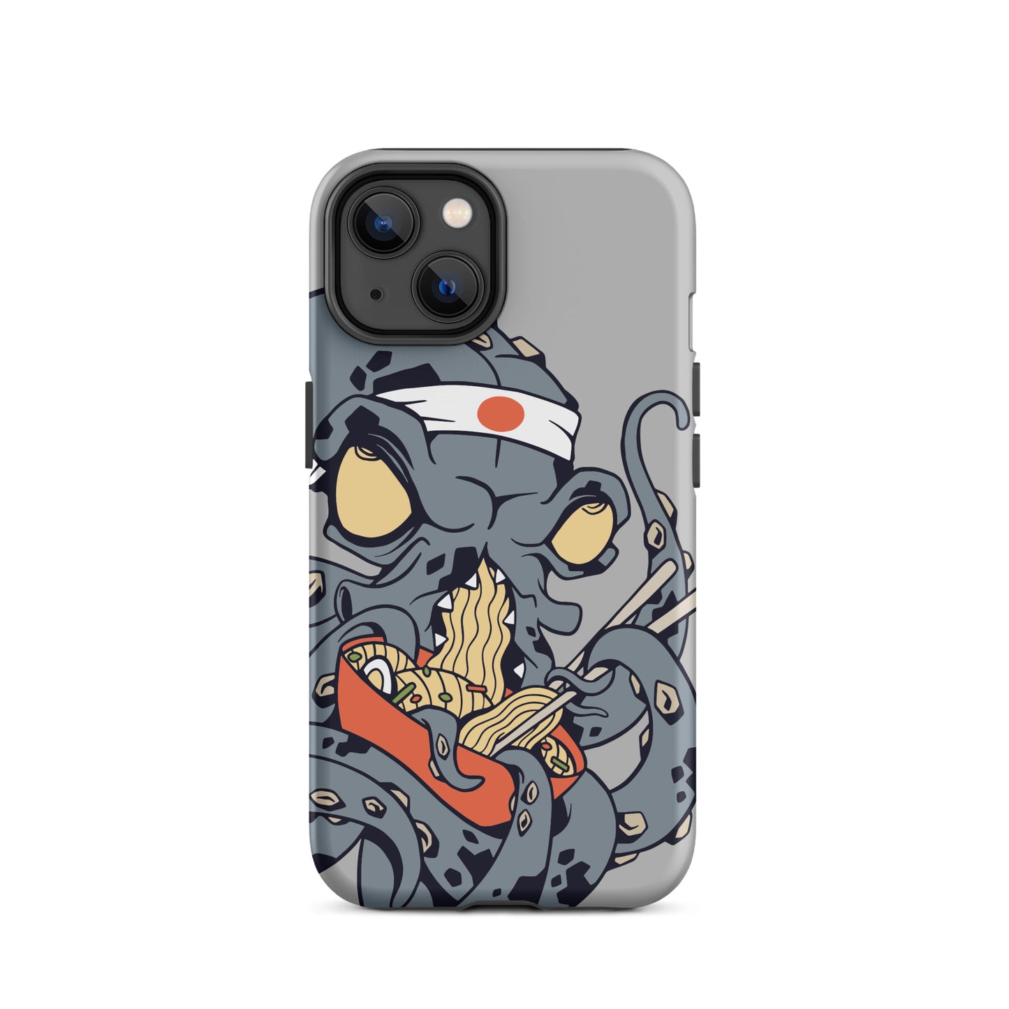 iPhone Dual-Layered Tough Case With Raised Bezel - Ninja Octopus