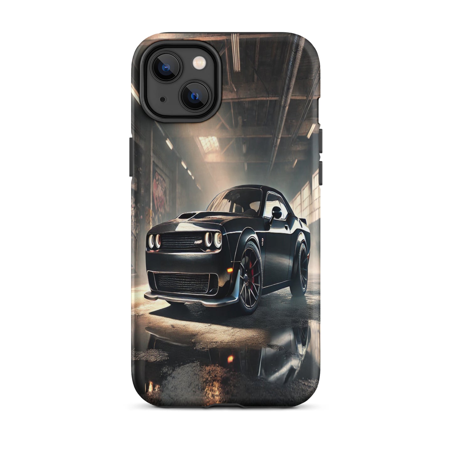 iPhone Dual-Layered Tough Case With Raised Bezel - Dodge Challenger Hellcat