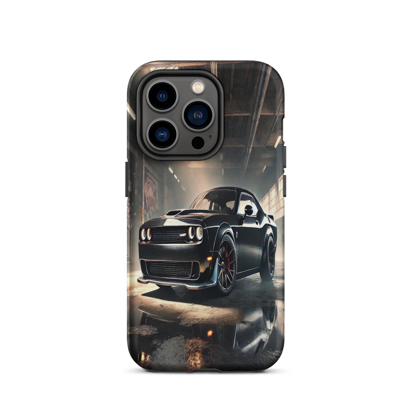 iPhone Dual-Layered Tough Case With Raised Bezel - Dodge Challenger Hellcat