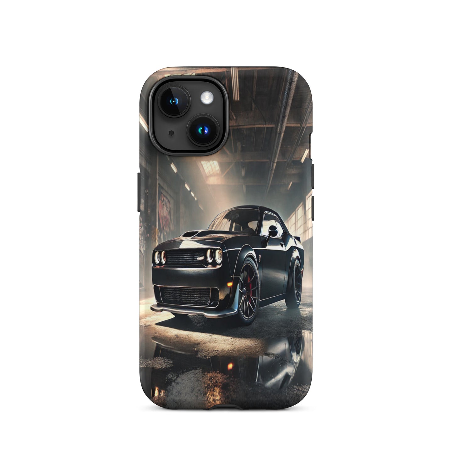 iPhone Dual-Layered Tough Case With Raised Bezel - Dodge Challenger Hellcat