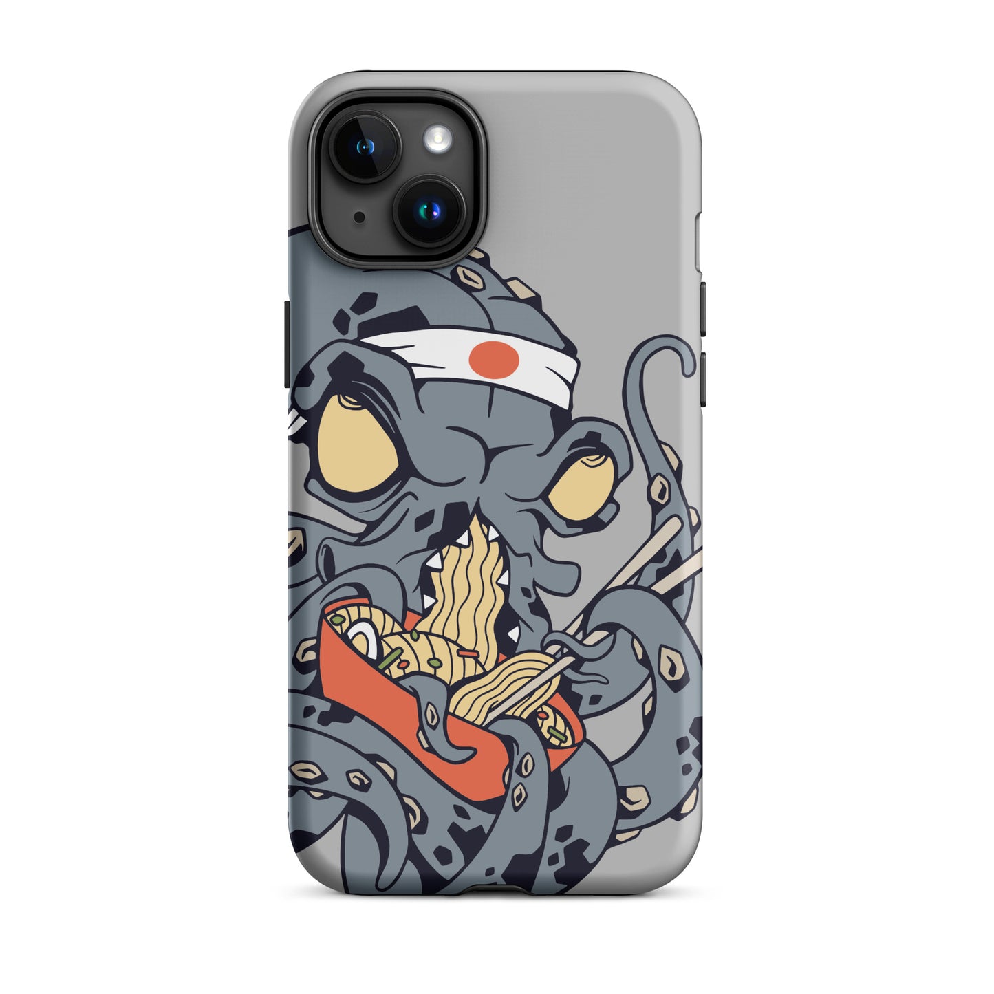 iPhone Dual-Layered Tough Case With Raised Bezel - Ninja Octopus