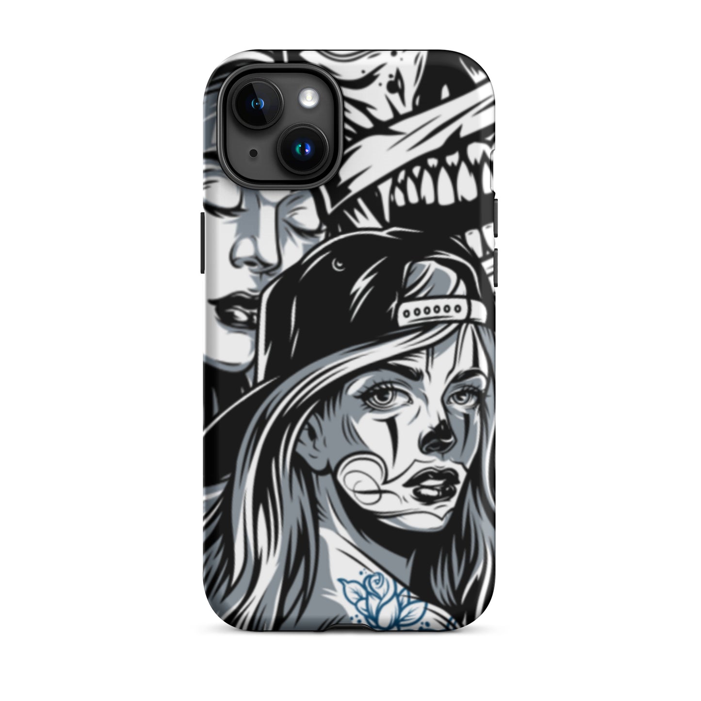 iPhone Dual-Layered Tough Case With Raised Bezel - Day Of The Dead