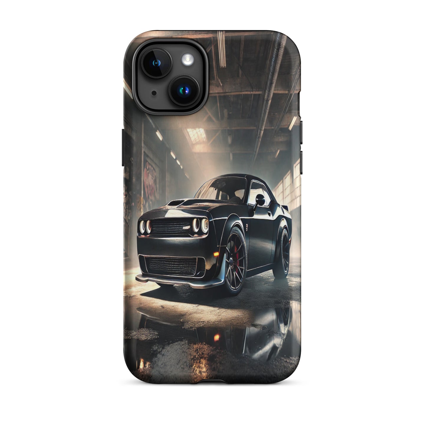 iPhone Dual-Layered Tough Case With Raised Bezel - Dodge Challenger Hellcat