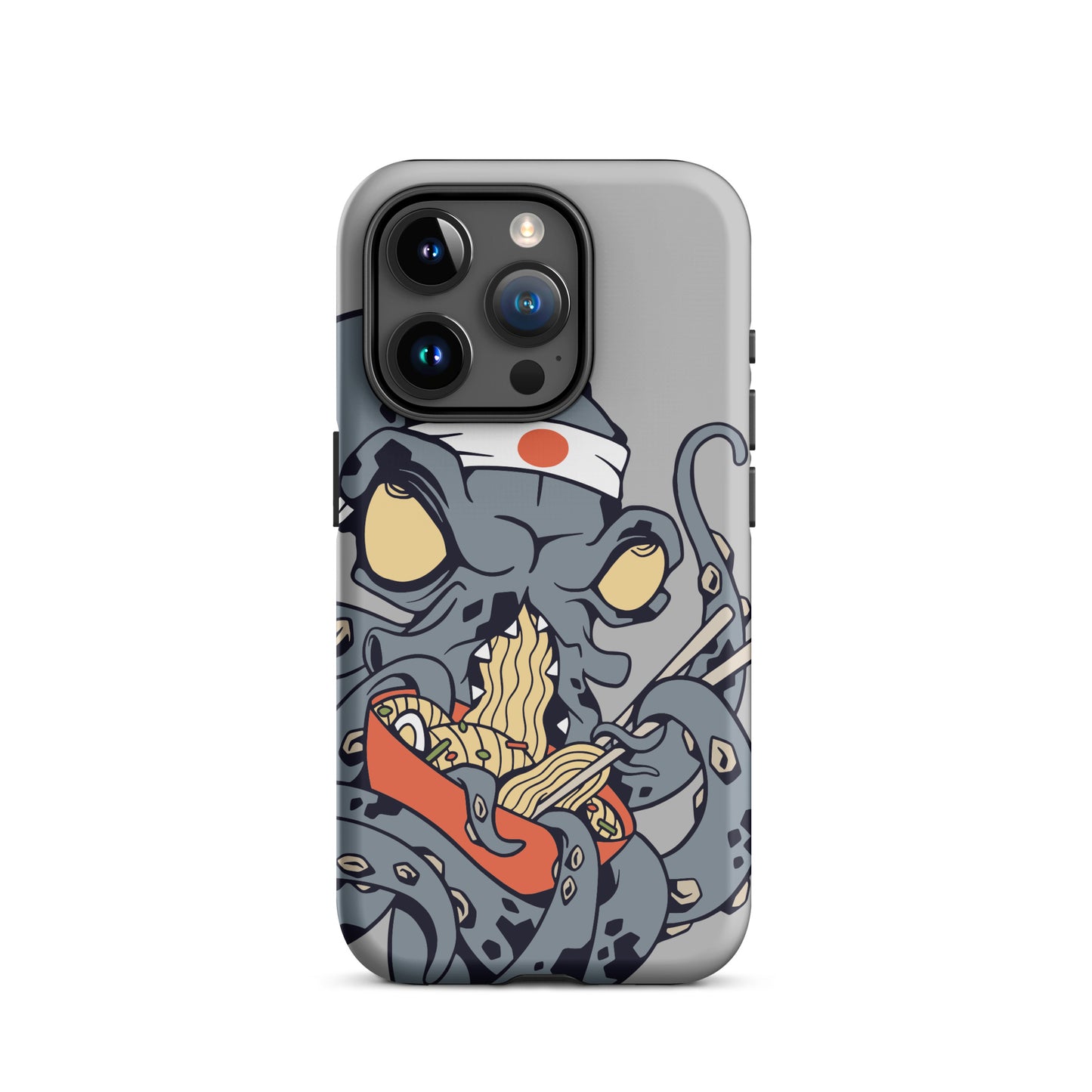 iPhone Dual-Layered Tough Case With Raised Bezel - Ninja Octopus