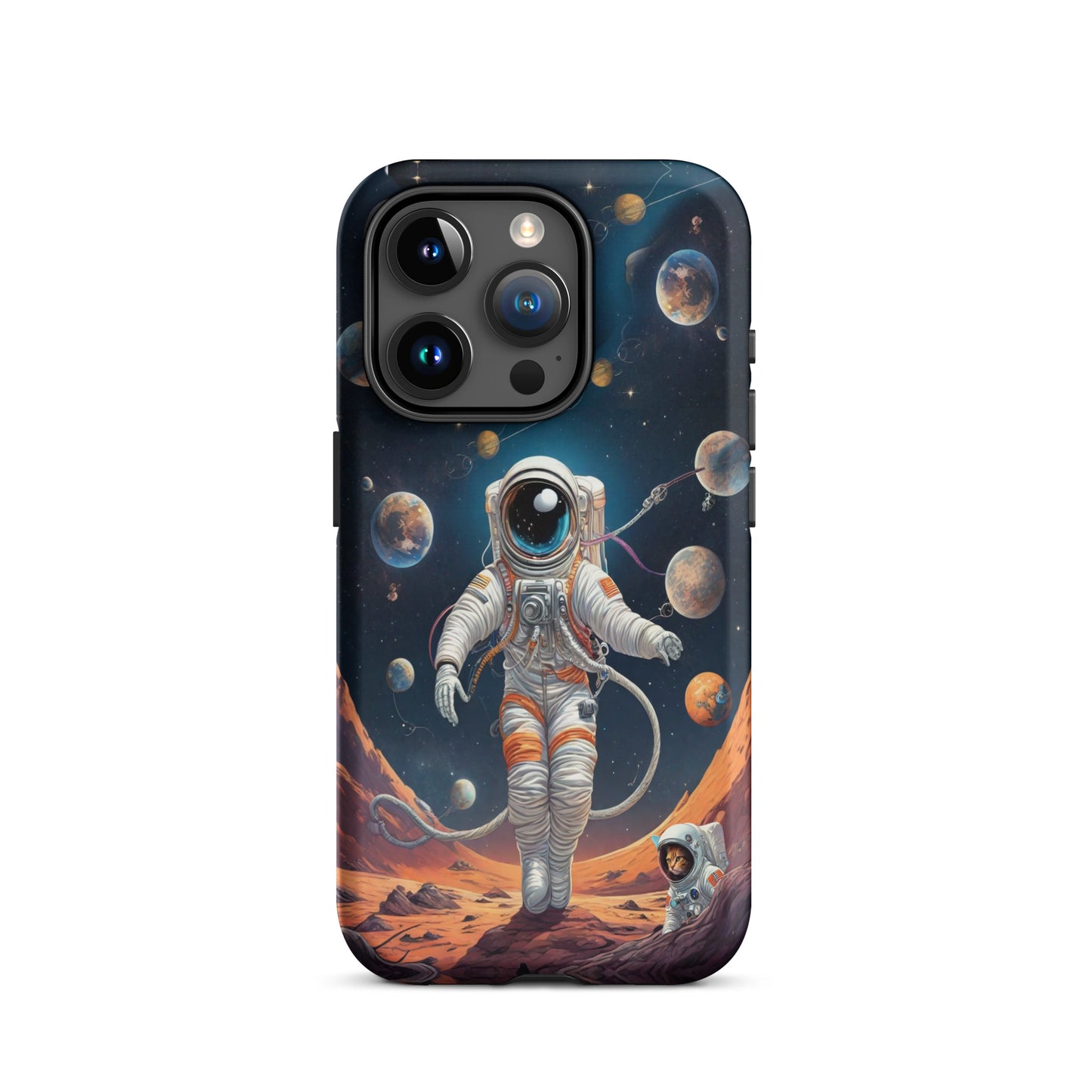 iPhone Dual-Layered Tough Case With Raised Bezel - Astronaut