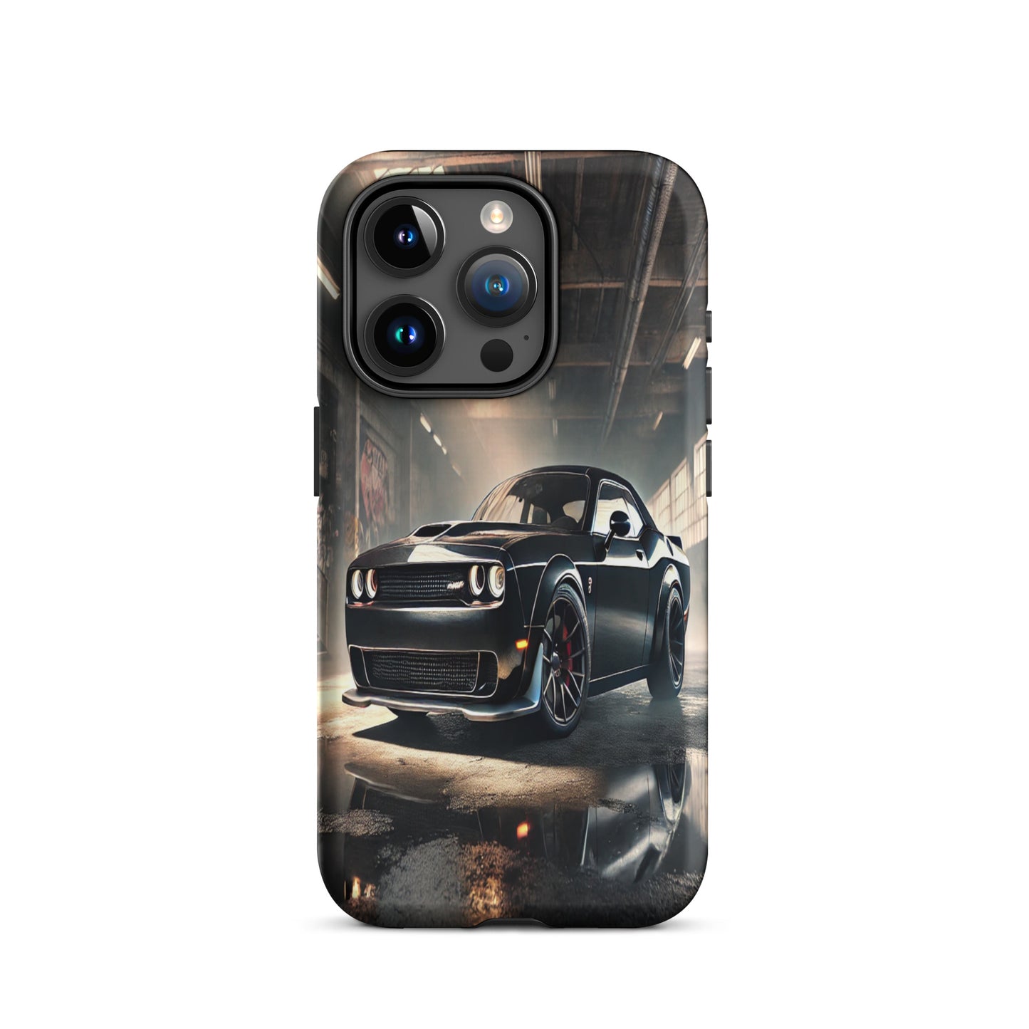 iPhone Dual-Layered Tough Case With Raised Bezel - Dodge Challenger Hellcat