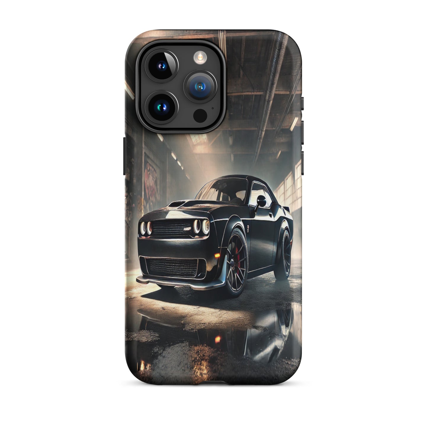 iPhone Dual-Layered Tough Case With Raised Bezel - Dodge Challenger Hellcat